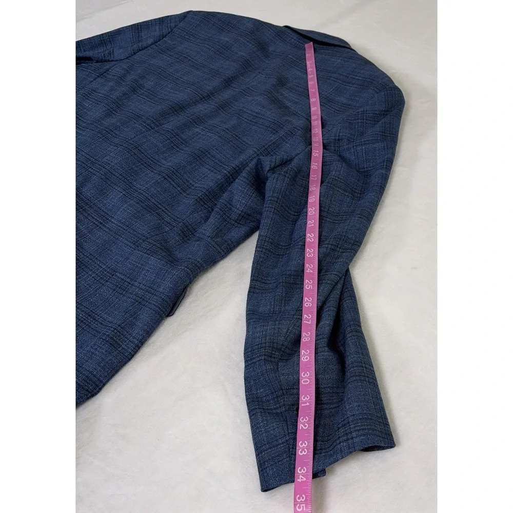 Lauren RALPH LAUREN Mens Blazer Blue & Brown Plaid Size 46L Benefits Charity